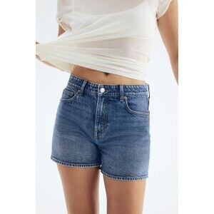 H & M Denim Shorts Comfort Stretch Regular Waist Sz 10